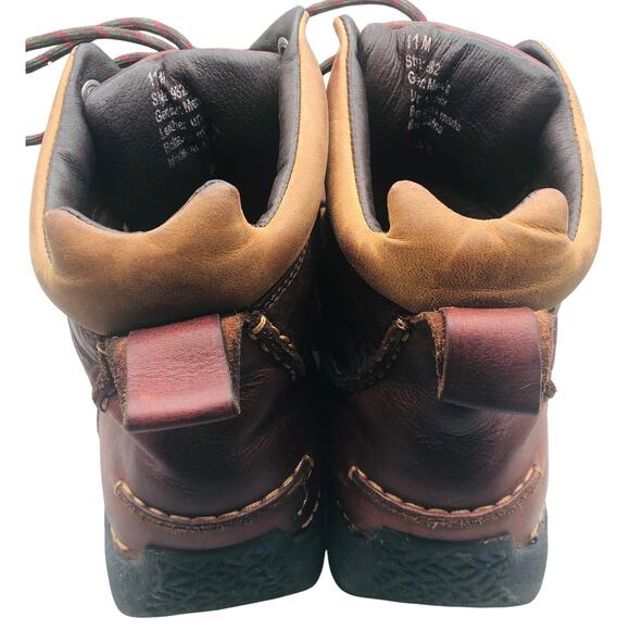 Men's Square Toe Chukka Style Justin Boots SZ 11M Red brown - Picture 5 of 8